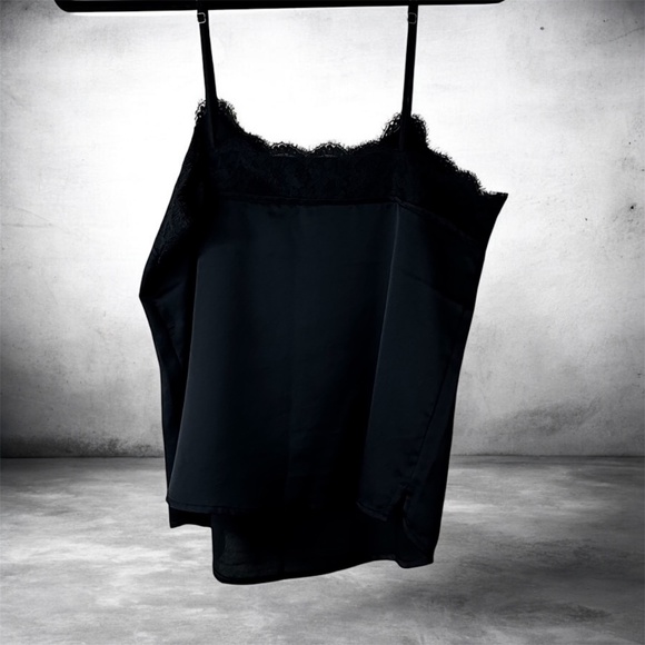 Abercrombie & Fitch Black Tank Adjustable BRAND NEW Small Lace Double Straps - Picture 4 of 4